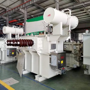 Hom 11 ntawm 110kv 3 theem ob winding 6300kva 63000kva ntawm load kais hloov transformer8