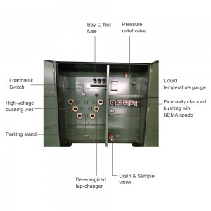 DOE 2016 1000 kva 34500v 14400Y/7620V မှ 240/120V Transformer Substation Pad Mounted Transformer Price3