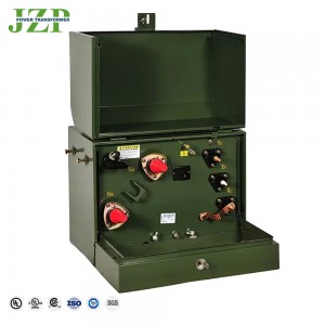 Baixa perda e baixo ruído 100 kVA 13800V a 208/120V Tipo de aceite Transformador monofásico montado en plataforma