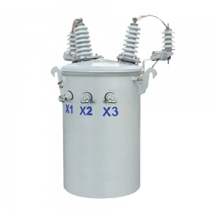 ប្រភេទធម្មតា ប្រេង 12kv 19kv បង្គោលដំណាក់កាលតែមួយ ម៉ោន Transformer 50kva 75kva 200kva2