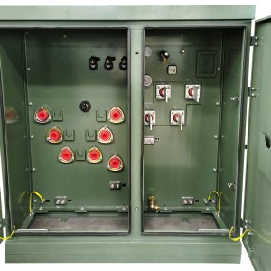 American Type Outdoor 225kva 250kva 7.2kV 12kV/240V 3 Phase Pad mounted Transformer3