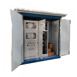 محطة فرعية مثبتة مسبقًا 500kva 1000kva 1500kva 15kv 0.4kv Dyn11 Box Distribution Transformer Substation 50hz3