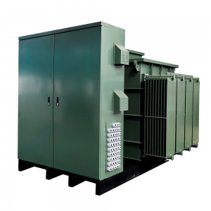 FR3 yağı 300 kva 315kva üç fazalı yastıq quraşdırılmış transformator 12470V-dən 416V-dək asma montaj transformatoru DOE2016