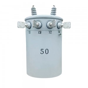 උසස් තත්ත්වයේ 7.62KV 13.8KV Single Phase Pole Mounted Transformer Oil Immersed Type2