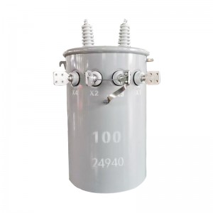 Oil Immersed Transformer Overhead Single Phase Pole Mounted Transformer Power Distribution ၂