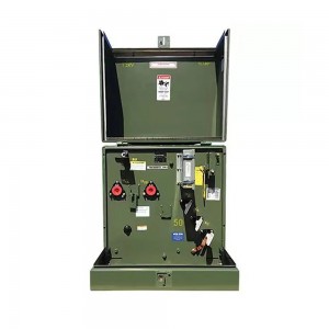 Phokoso Lochepa Lochepa 100 kVA 13800V mpaka 208/120V Mafuta amtundu wa Single Phase Pad Mounted Transformer3