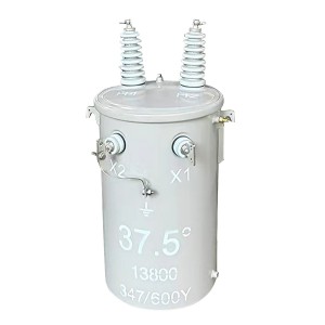 Máy biến áp gắn cực một pha ANSI IEEE 50kva 25kva 75kva với cuộn dây đồng2