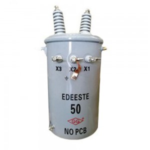 አምራች FR3 ዘይት የተሞላ ትራንስፎርመር 7200V ወደ 416V 37.5 kva ነጠላ ፌዝ የተገጠመ ትራንስፎርመር UL ተዘርዝሯል።