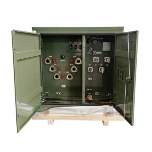 75KVA 13.2KV Outdoor IEEE តង់ស្យុងមធ្យម Transformer Three Phase Pad Mounted Distribution Transformer3