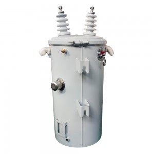 JZP Jgħammar Bil Sajjetti Rod 125kva 150 kva 7200v 208/120v Polarità Sottrattiva Pole-mount Transformer2