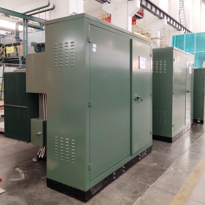 Subĉiela Potenca Distribuo 500kVA 1000kVA 13.8kV 480V 13.2kv Trifaza Kuseneto Montita Transformilo8