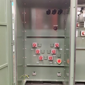 Strömfördelning utomhus 500kVA 1000kVA 13,8kV 480V 13,2kv Trefasplatta monterad transformator5