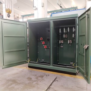 カスタマイズされた OEM ODM 150 Kva 225kva 13800 デルタ 208/120v Y ラジアルフィードデッドフロントパッドマウントトランス 7