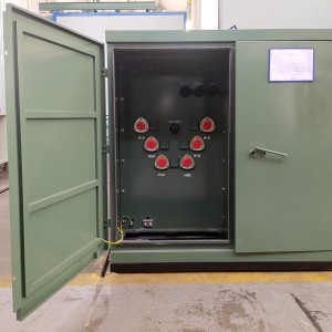 Liquid-immersed Radial Feed 60Hz 24940V ຫາ 208/120V 1000 kva Three Phase Pad Mounted Transformer4