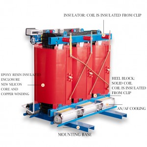 Fornitura di fabbrica del trasformatore 315 kva 500kva 11kv a 400v 50hz Dyn11 trasformatore trifase di tipo secco