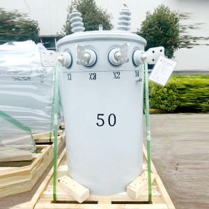 CSP 50KVA 75KVA 100KVA 12470/7620 ANSI IEEE 표준 단상 극 장착 배전 변압기5