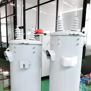 หม้อแปลงไฟฟ้าเฟสเดียว 167 Kva 7200v ถึง 240 / 120v Ansi Standard Onan Pole Mounted Transformer9