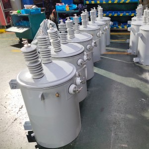 Single-phase transformer 10KVA 37.5kva 50kva 75kva 100KVA pole mount transformer 7200v 13200v ဖြန့်ဖြူးရေး ထရန်စဖော်မာ၇