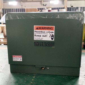 Hot Sale Amorf legering 7620V till 416V 10kva 37,5 kva Enfas Padmonterad Transformator7