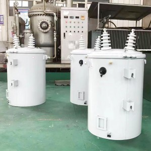 変圧器工場供給 333 kva 13200/7600v ～ 120/240v 単相柱上変圧器6