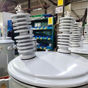 آئل امرسڊ اوور هيڊ 7620v 13.8kv 19kv سنگل فيز پول مائونٽ ٿيل پاور ڊسٽريبيوشن ٽرانسفارمر4