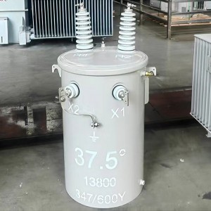 Episyente ng DOE 99.11% para sa 50kva pole mounted transformer 7200V 240/120V 60hz distribution transformer5