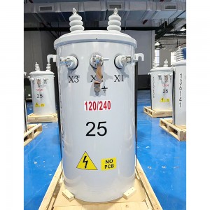 ANSI IEEE 50kva 25kva 75kva Single Phase Pole Nkwanye Transformer na Ọla kọpa Winding8