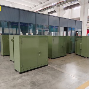 Pangiriman cepet telung fase 75kva 150kva 13.8kv 480v loop feed pad dipasang transformer6