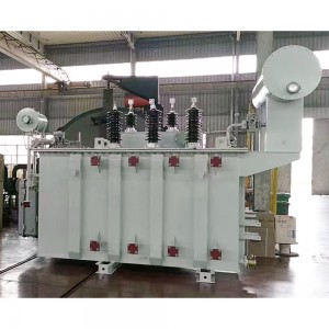 Hom 11 ntawm 110kv 3 theem ob winding 6300kva 63000kva ntawm load kais hloov transformer6