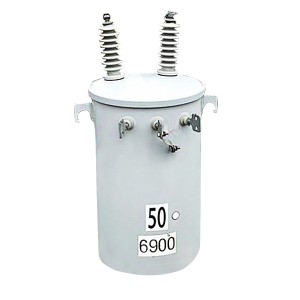 Nguồn cấp dữ liệu vòng lặp tiêu chuẩn ANSI IEEE 60HZ 12470V đến 480/277V 15 kva máy biến áp gắn trên một pha2