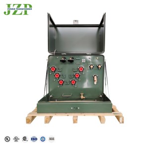 Jzp حاوية مقاومة للماء غير قابلة للصدأ 37.5kva 7200 / 12470v 120 / 240v محول مثبت على مرحلة واحدة