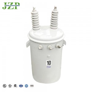 JZP հերմետիկ փակ բաք 2400V-ից մինչև 240/120V CSP տիպ 15 կվա Միաֆազ բևեռով տեղադրված տրանսֆորմատոր