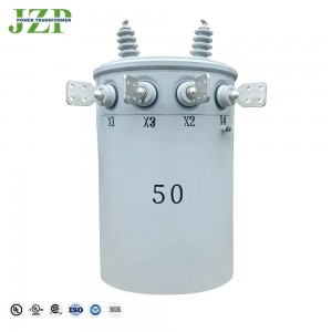 JZP ANSI/IEEE ਸਟੈਂਡਰਡ 10kva 13.8GrdY7.97kV 120/240V ਸਿੰਗਲ ਫੇਜ਼ ਪੋਲ ਮਾਊਂਟਡ ਟ੍ਰਾਂਸਫਾਰਮਰ