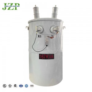 FR3 mmanụ jupụtara transformer 50 kva 12470V ka 120/240V otu agba padmounted ọnụahịa transformer