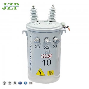 ANSI C57.12.90 standard 167 kva 4160V għal 208/120V fażi waħda arblu immuntati transformer prezz 60hz