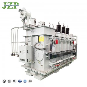 Jzp Nema Tr1 ಸ್ಟ್ಯಾಂಡರ್ಡ್ 72/96/120mva 92kv ನಿಂದ 34.5kv ಬಾಹ್ಯವಾಗಿ ಗ್ರೌಂಡೆಡ್ ಸೌರ ವಿದ್ಯುತ್ ಪರಿವರ್ತಕ