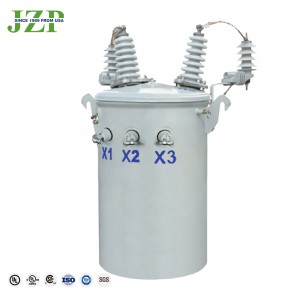 ထရန်စဖော်မာစက်ရုံမှ 50 kva 75kva 34500v မှ 416V single phase oil type pole mount transformer UL တို့ကို ထောက်ပံ့ပေးသည်