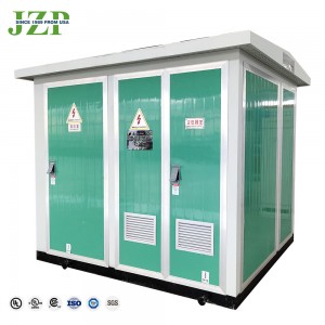 Luar Tipe Prefabricated 1250 kva 2000 kva 15000v 400v Minyak Transformer Compact Gardu Induk