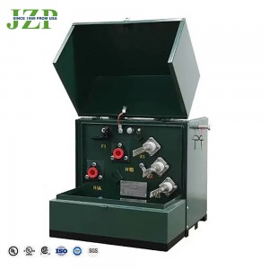 DOE 2016 معیاري 12470Y/7200v 240/120v 75 kva 100 kva اضافه قطبي پیډ ماونټ ټرانسفارمر