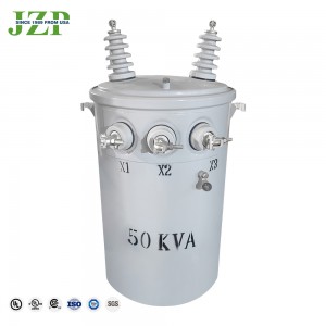 Conventional Type Oil 12kv 19kv Single Phase Pole Mounted Transformer 50kva 75kva 200kva