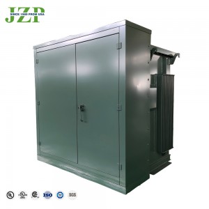 Yuqori unumli 300kva 19920V dan 480/277V gacha bo'lgan uch fazali prokladkaga o'rnatilgan quvvat tarqatuvchi transformator