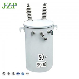 Outdoor ដំឡើង 100% ស្ពាន់ Winding 2400V ទៅ 400/230V 15 kva Single Phase Polemounted Transformer