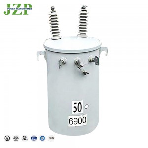 Jzp 전원 분배 100kva 167kva 24940v/14400v 347v/600v 기름에 의하여 몰입되는 단일 위상 극 거치된 변압기