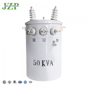 ANSI C57.12.31 standard50KVA 75KVA 100KVA 12470/7200 Single Phase Pole Mounted Distribution Transformer