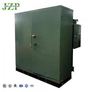 Agordita 630KVA 24940V al 208/120V Kuseneto Montita Transformilo Substacio potenca transformilo Kun ISO-Atestilo