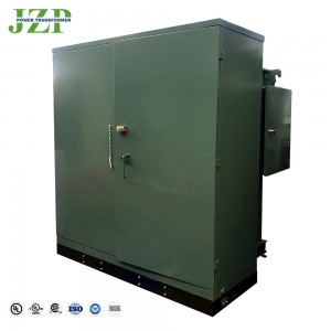 JZP 높은 표준 박스형 12470Y/7200V 480/277V FR3 KNAN 150 kva 삼상 패드 장착 변압기