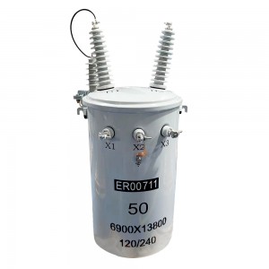 Jzp Conventional Two Bushing 4160v To 208/120v 15kva Single Phase Polemounted Transformer4