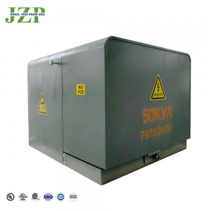 ترانسفورماتور ترانسفورماتور پد نصب شده از نوع پوسته 15kva 50kva 2400v 240v با کیفیت بالا