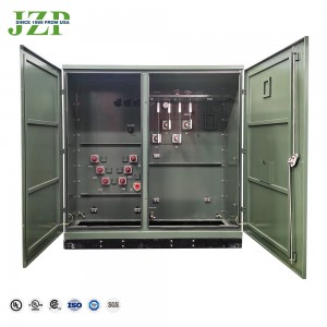 Fizarana elektrônika 150KVA 300KVA 12470V 12000v 480V Telo Phase Pad Mount Transformer