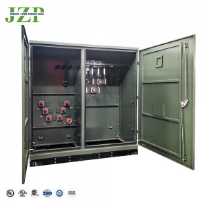 ပြင်ပပါဝါဖြန့်ဖြူးရေး 500kVA 1000kVA 13.8kV 480V 13.2kv Three Phase Pad Mounted Transformer